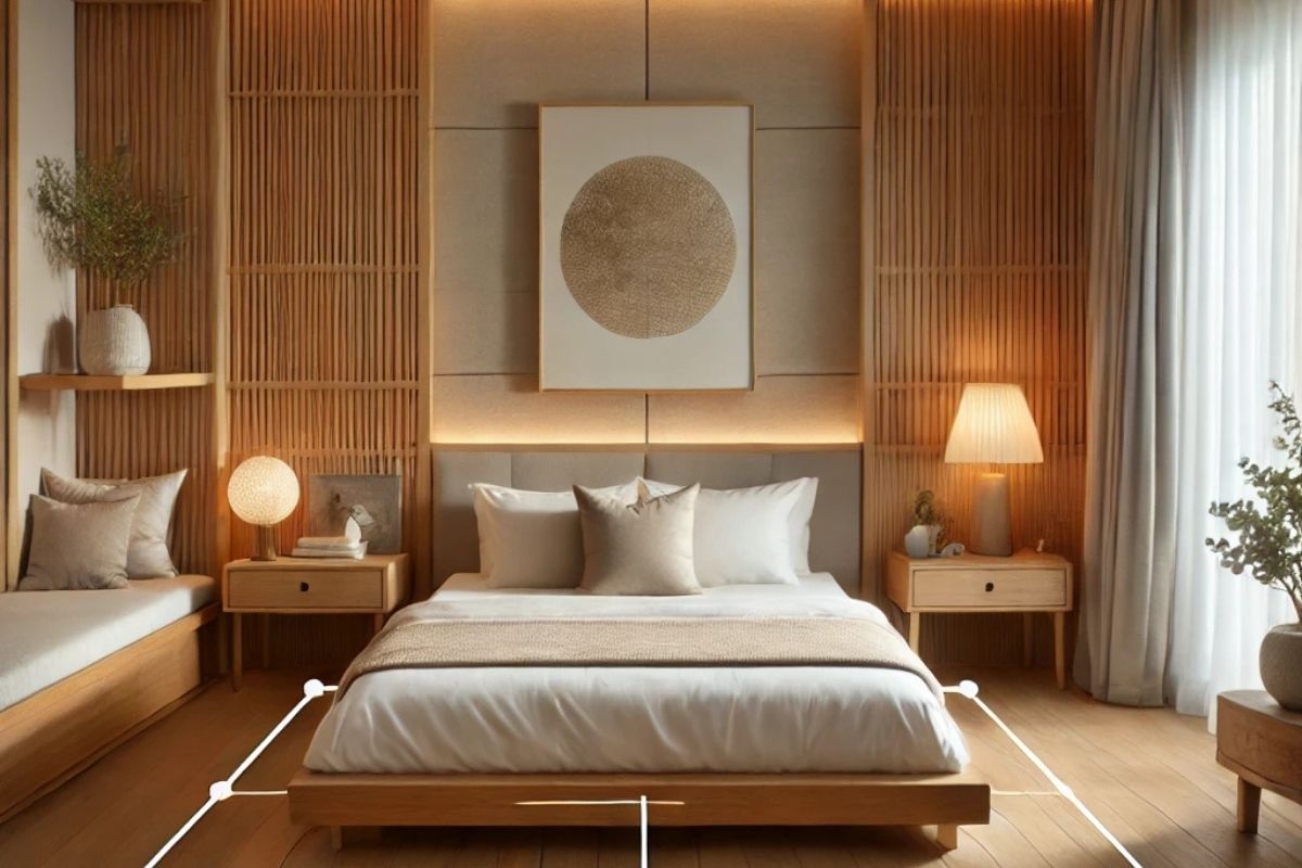 la posizione del letto in una camera da letto feng shui